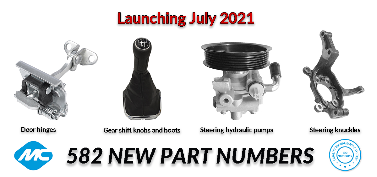 Hydraulic pumps and knuckles, new families for the steering